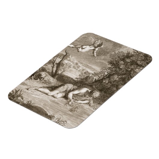 Magnet Flexible Narcisse Transformé en Fleur, 1730 (gravi) (Côté Gauche)