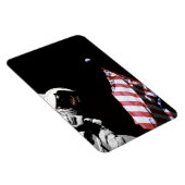 Magnet Flexible NASA Apollo 17 astronaute Drapeau de la lune de te (Côté Droit)