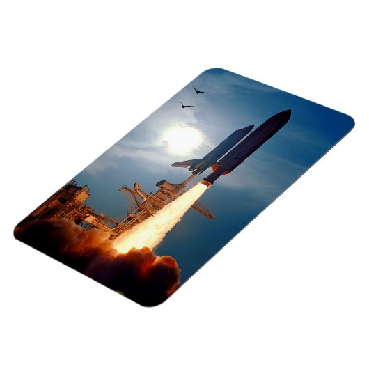 Magnet Flexible NASA Space Shuttle Discovery Launch STS-64 (Côté Gauche)