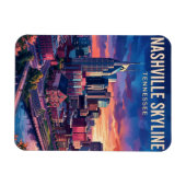 Magnet Flexible Nashville Skyline USA (Horizontal)
