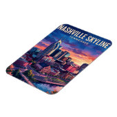 Magnet Flexible Nashville Skyline USA (Côté Gauche)