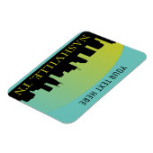 Magnet Flexible Nashville, Tennessee Skyline (Côté Gauche)