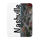 Magnet Flexible Nashville TN Skyline avec Nashville dans le ciel (Vertical)