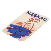 Magnet Flexible Nassau Bahamas affiche de la plage (Côté Gauche)