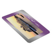 Magnet Flexible Nassau Harbour Daybreak avec bateau de croisière (Côté Droit)