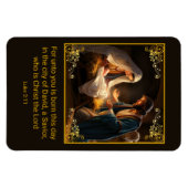 Magnet Flexible Nativité de Noël Sainte Famille Religieuse (Horizontal)