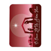 Magnet Flexible Nativity Scene O Come Let Us Adore Him Christmas (Vertical)