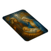 Magnet Flexible Nativity Stained Glass Mosaic | Holy Family  (Côté Droit)