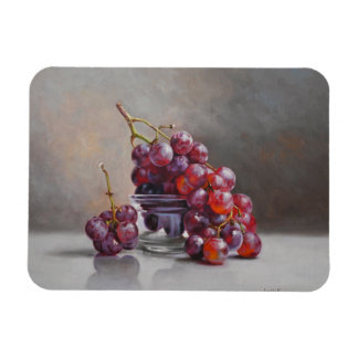 Magnet Flexible Nature morte aux raisins rouges - d'après une pein