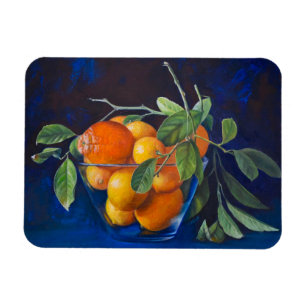 Magnet Flexible Nature morte avec citrons et branche d'orange
