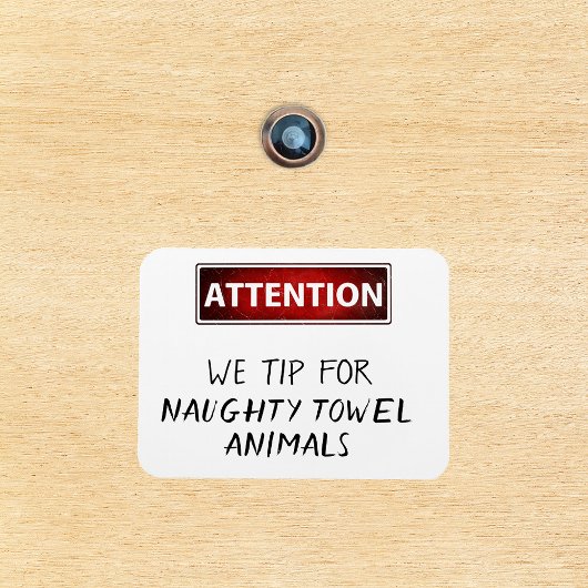 Magnet Flexible Naughty Serviettes Animaux Drôle Marqueur de porte