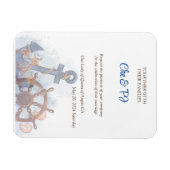 Magnet Flexible Nautical Beach Mariage Thème Invitation (Horizontal)