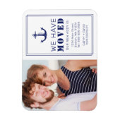 Magnet Flexible Nautical Blue Anchor Photo Moving New Address (Vertical)