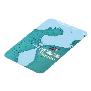 Magnet Flexible Navigation de la carte du lac Maracaibo, Venezuela