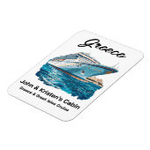 Magnet Flexible Navire de croisière de l'île grecque des Îles (Côté Gauche)