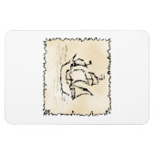 Magnet Flexible Navire pirate. (Horizontal)