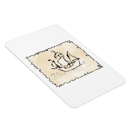 Magnet Flexible Navire pirate. (Côté Droit)