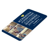 Magnet Flexible Navy & Yellow Photo Strip Enregistrer l'aimant Dat (Côté Gauche)