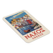Magnet Flexible Naxos Grèce Peinture Voyage Art Vintage (Côté Droit)