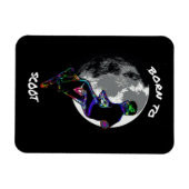 Magnet Flexible Né à Scoot- Scooter et Moon (Horizontal)