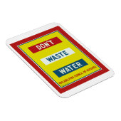 Magnet Flexible Ne gaspillez pas d'eau (Côté Droit)