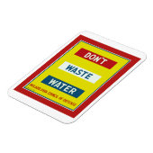 Magnet Flexible Ne gaspillez pas d'eau (Côté Gauche)