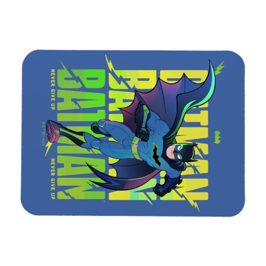 Magnet Flexible Ne jamais abandonner Batman en cours d'exécution g (Horizontal)
