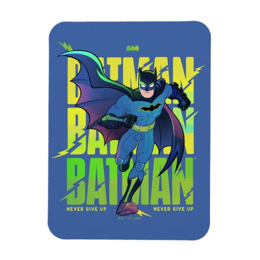 Magnet Flexible Ne jamais abandonner Batman en cours d'exécution g (Vertical)