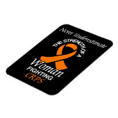 Magnet Flexible Ne jamais sous-estimer/Ruban/Femme...CRPS (Côté Gauche)