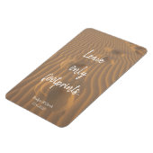 Magnet Flexible Ne laisser que le devis de plage Empreintes (Côté Gauche)