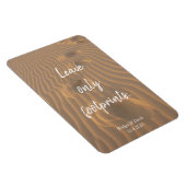 Magnet Flexible Ne laisser que le devis de plage Empreintes (Côté Droit)