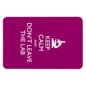 Magnet Flexible Ne laissez pas la carte postale Lab (Horizontal)