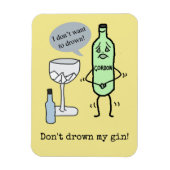 Magnet Flexible Ne noie pas mon gin ! (Vertical)