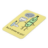 Magnet Flexible Ne noie pas mon gin ! (Côté Gauche)