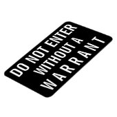 Magnet Flexible Ne Pas Entrer Sans Signal De Garantie (Côté Gauche)