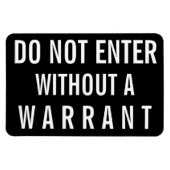 Magnet Flexible Ne Pas Entrer Sans Signal De Garantie (Horizontal)