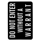 Magnet Flexible Ne Pas Entrer Sans Signal De Garantie (Vertical)