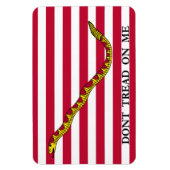Magnet Flexible Ne pas me rouler - drapeau Jack de la Marine (Vertical)