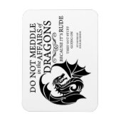 Magnet Flexible Ne pas mélanger avec des dragons Aimant photo flex (Vertical)