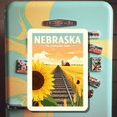 Magnet Flexible Nebraska vintage