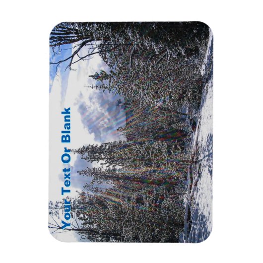 Magnet Flexible Neige Fraîche Sur Foudre Rapide (Vertical)