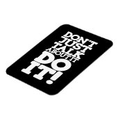 Magnet Flexible N'en parlez pas seulement d'aimant noir & blanc (Côté Gauche)