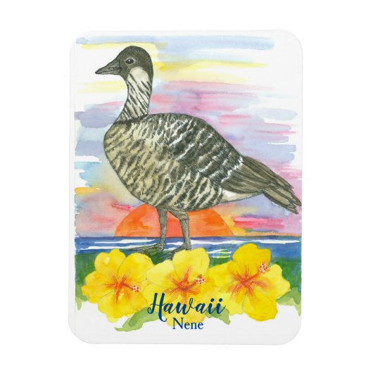 Magnet Flexible Nene Hawaiian Goose State Bird of Hawaii (Vertical)