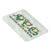 Magnet Flexible N'entendez pas de singes maléfiques Verts (Côté Droit)