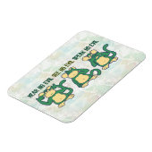 Magnet Flexible N'entendez pas de singes maléfiques Verts (Côté Gauche)