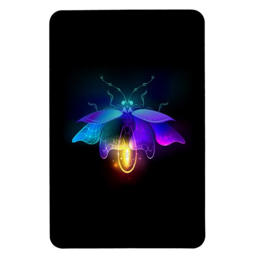 Magnet Flexible Neon Firefly sur noir (Vertical)