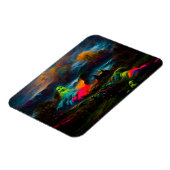 Magnet Flexible Neon Ghosts dans un paysage d'Imaginaire hanté (Côté Gauche)