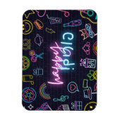 Magnet Flexible Neon Purim (Vertical)
