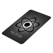 Magnet Flexible Nerdy Atomic Premium Magnet, gris (Côté Gauche)
