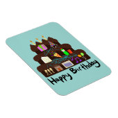 Magnet Flexible Nerdy Birthday Réseau neuronal (Côté Droit)